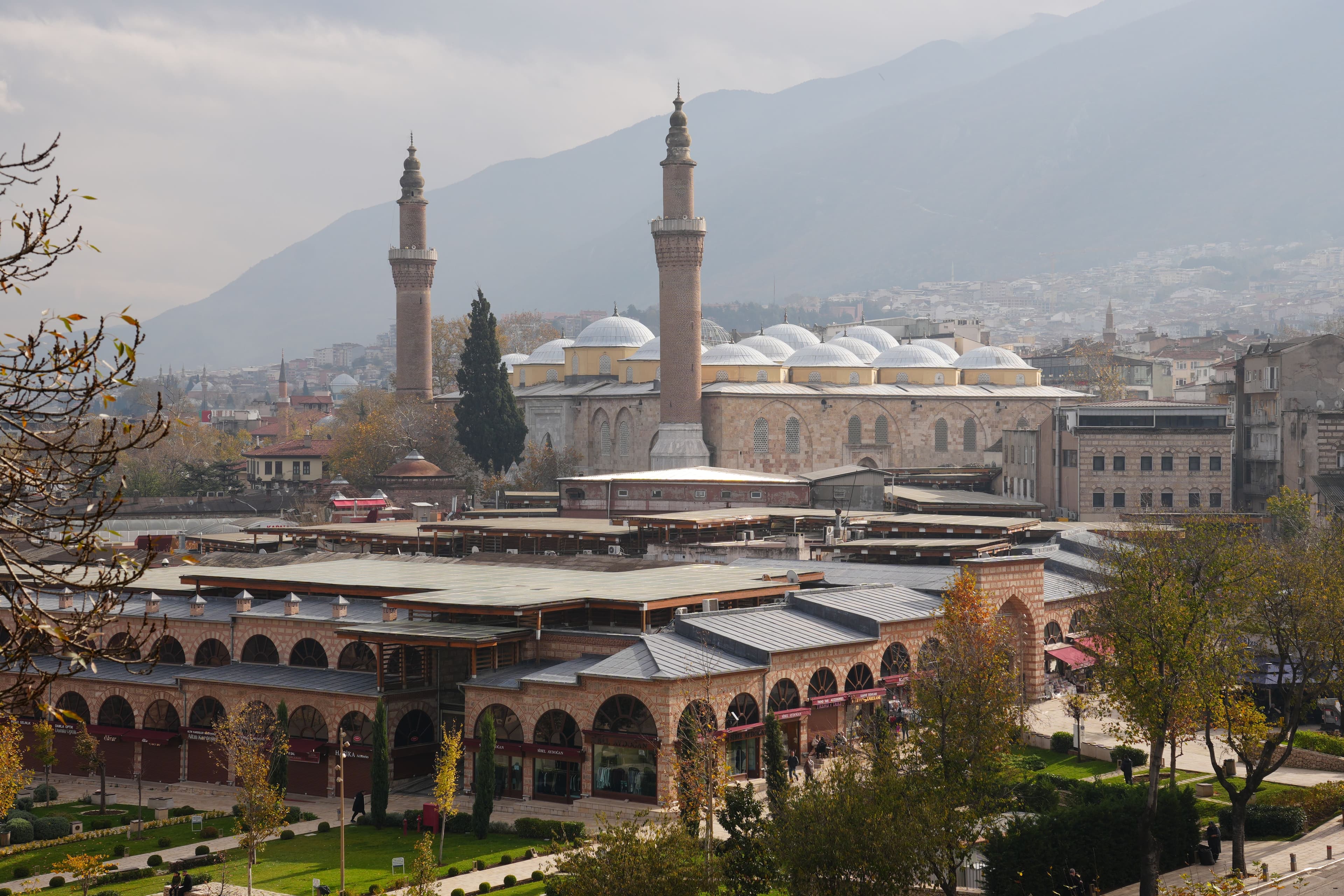 Bursa Grand Mosque (Ulu Cami) and the historic centre