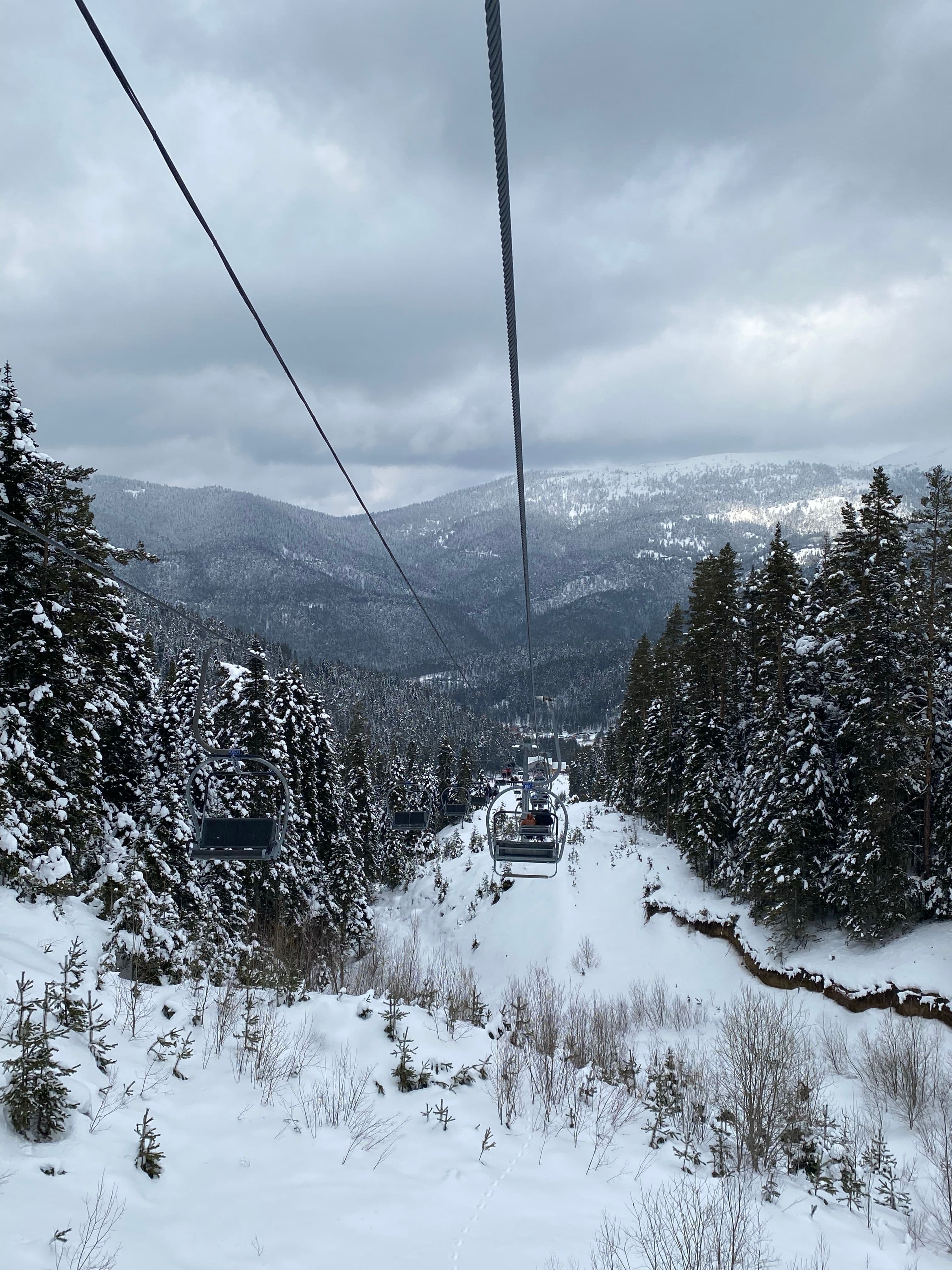 Uludağ cable car and mountain scenery above Bursa
